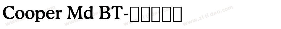 Cooper Md BT字体转换